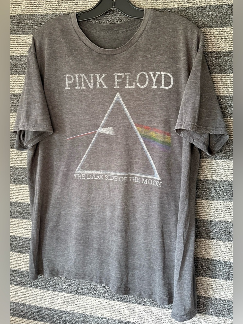 Pink Floyd Dark Side of the Moon Faded Black T-Shirt Men’s XL